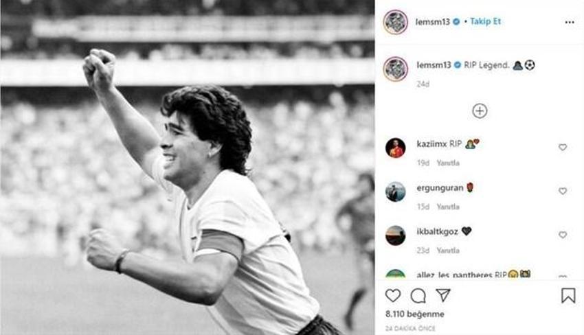 Diego Armando Maradona'nın vefatı sonrası spor dünyası yasta!