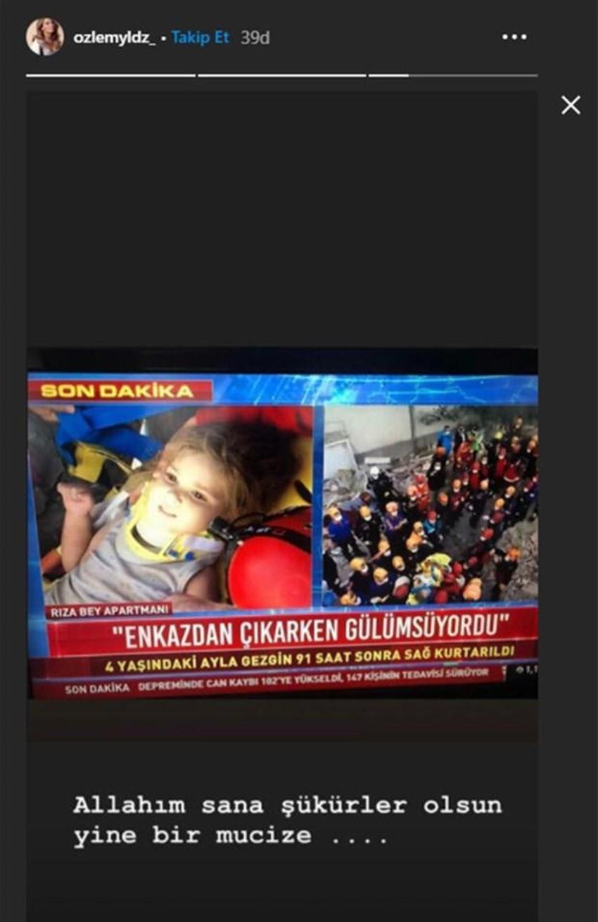 Ünlülerden mucize Ayda bebek paylaşımları...