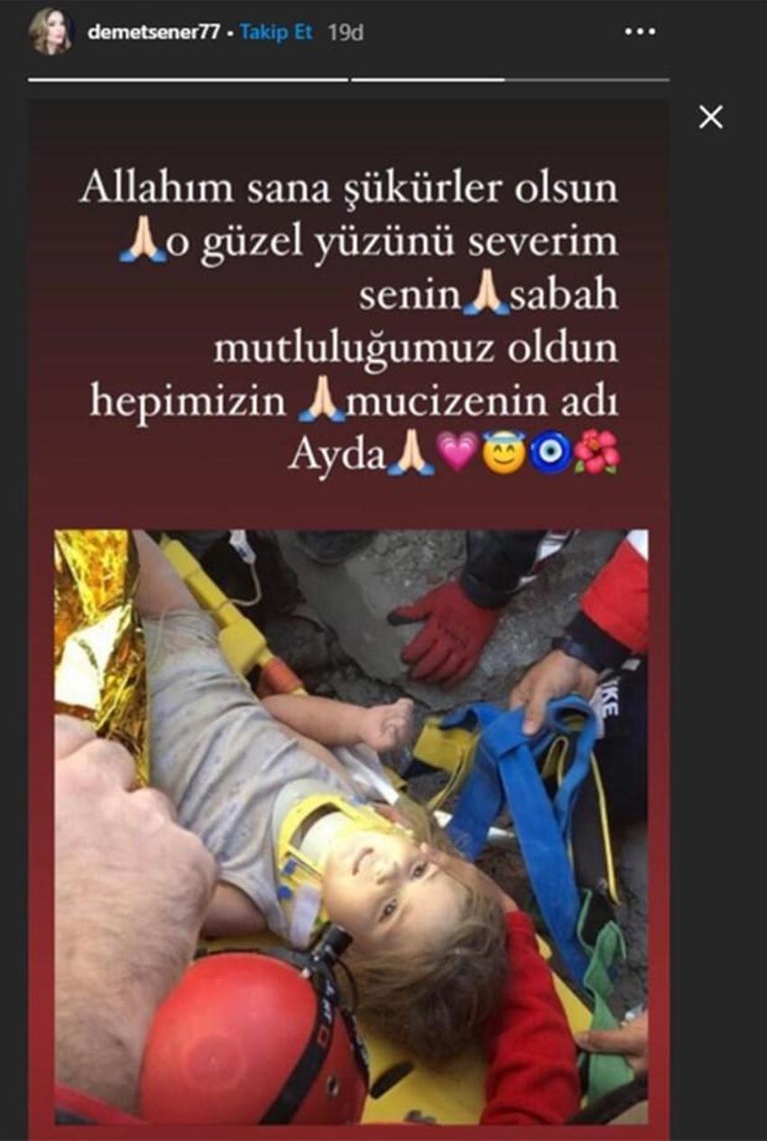 Ünlülerden mucize Ayda bebek paylaşımları...