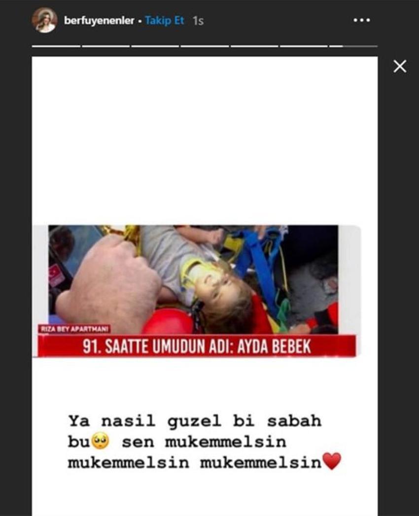 Ünlülerden mucize Ayda bebek paylaşımları...