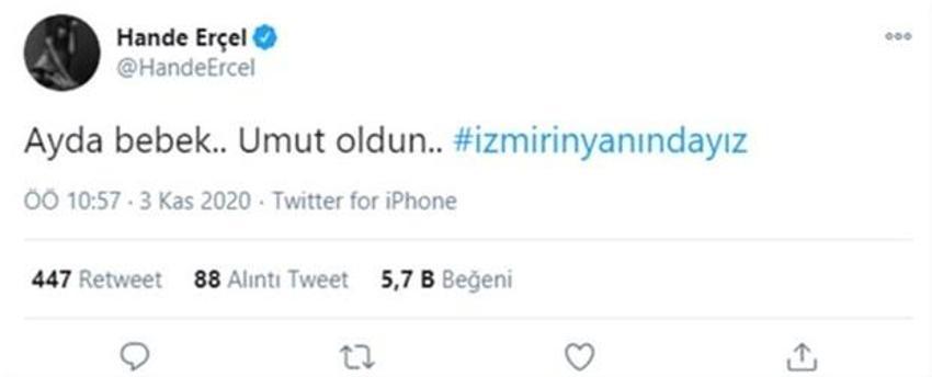 Ünlülerden mucize Ayda bebek paylaşımları...