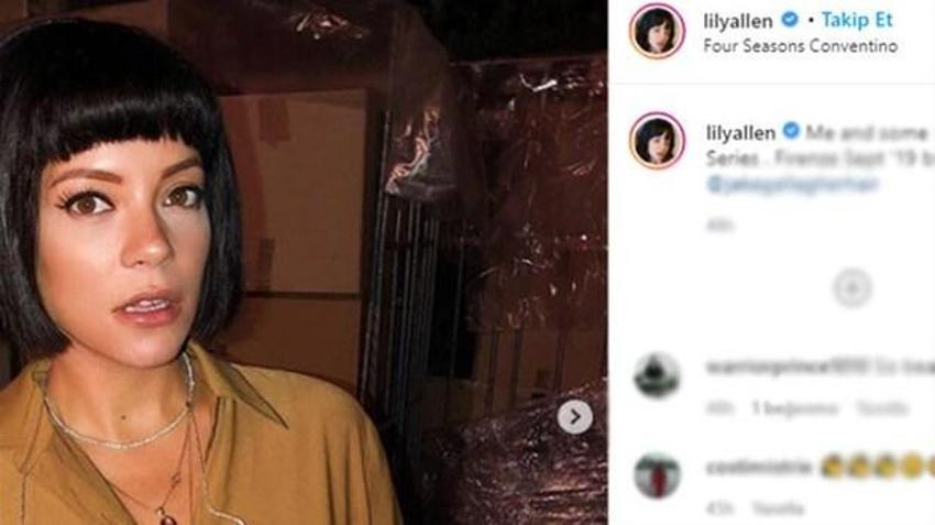 Lily Allen gelinliğinin hikayesini anlattı