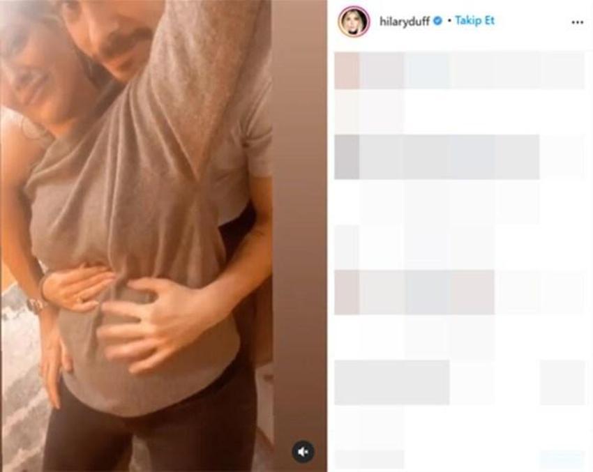 Hilary Duff sevincini sosyal medyadan duyurdu!
