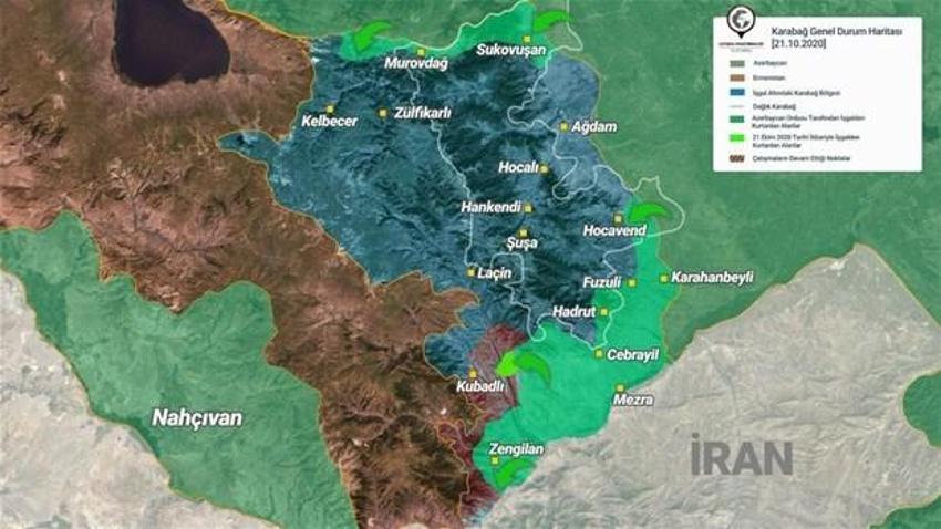 Dağlık Karabağ'da Azerbaycan Ermenistan savaşı! PKK'nın kampları deşifre oldu...