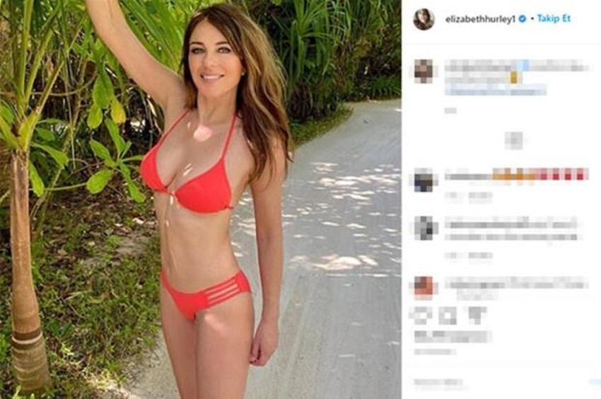 Yıllara meydan okuyan Elizabeth Hurley'in sırrı ortaya çıktı!