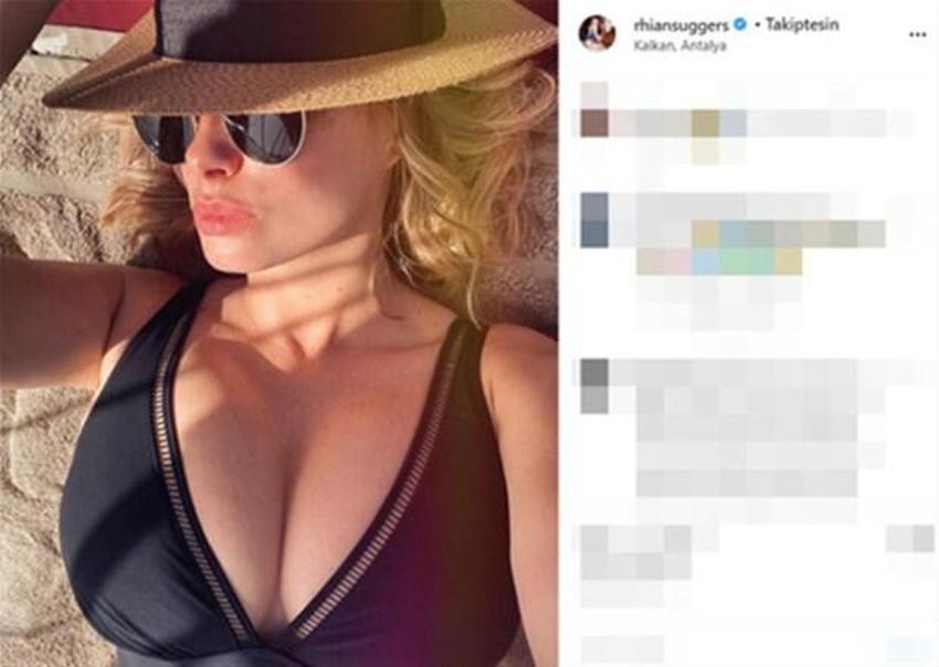 Antalya'da evlendiler! İngiliz model tatil için hep orayı tercih ediyor