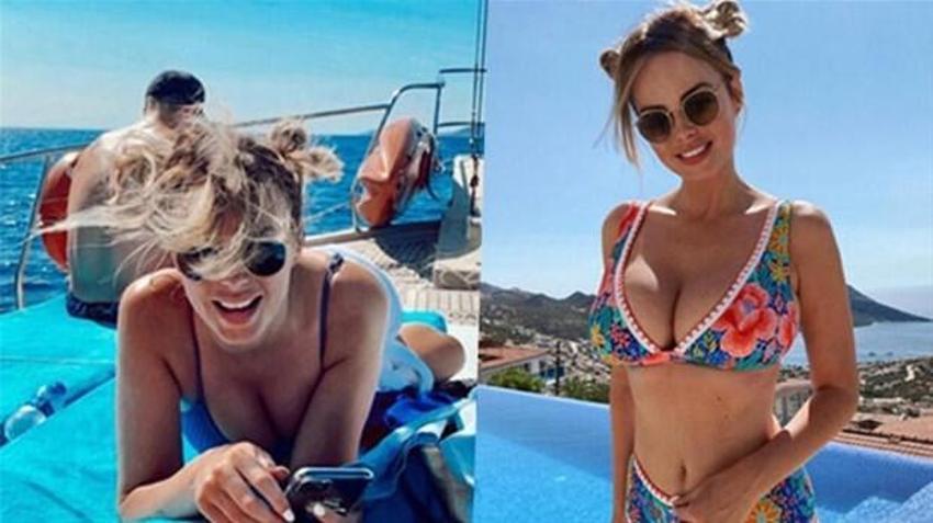 Antalya'da evlendiler! İngiliz model tatil için hep orayı tercih ediyor