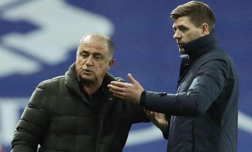 Galatasaray-Rangers maçına damga vuran o an! Fatih Terim ile Steven Gerrard tartıştı
