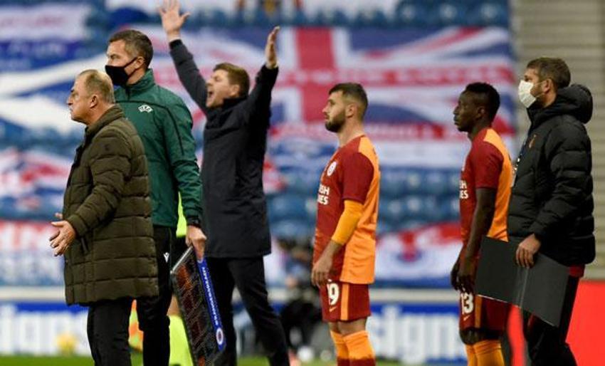 Galatasaray-Rangers maçına damga vuran o an! Fatih Terim ile Steven Gerrard tartıştı