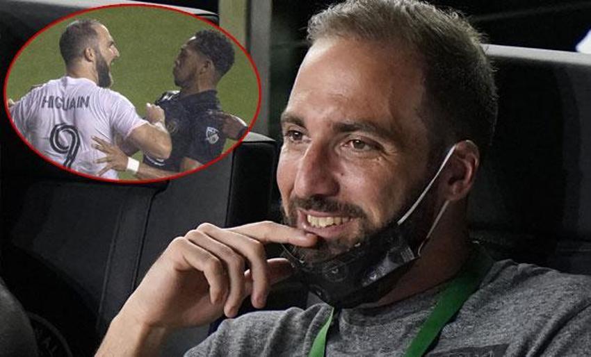 Gonzalo Higuain'in MLS'teki ilk maçında olay çıktı!