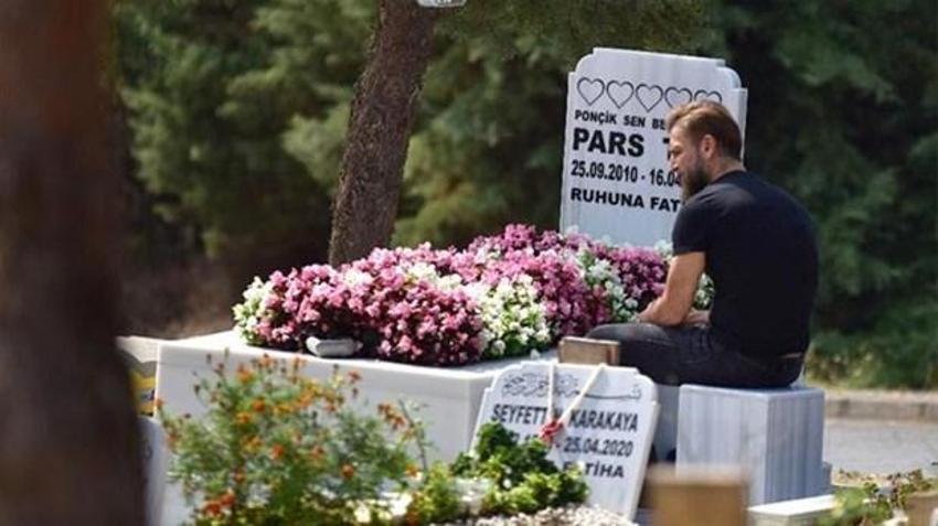Harun Tan, oğlu Pars'ın doğum gününde mezarını ziyaret etti