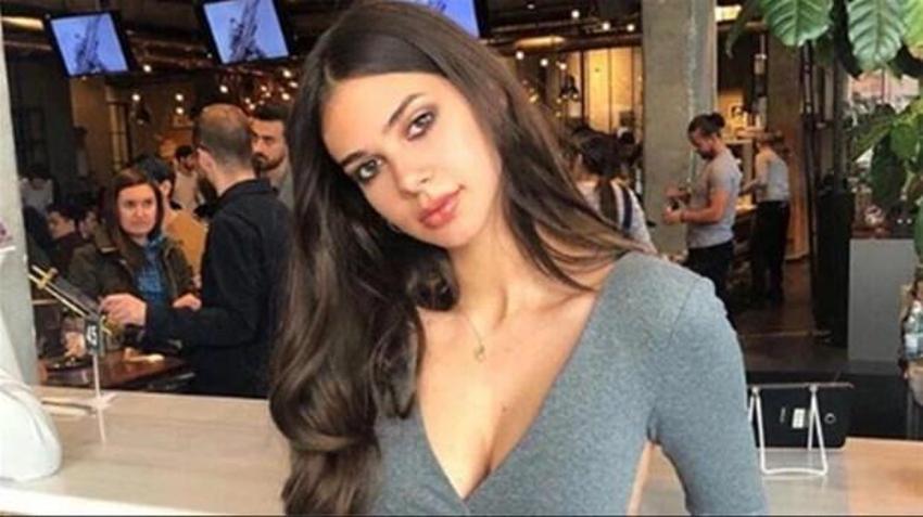 Deren Talu derin yırtmaçlı elbisesiyle Instagram'ı salladı