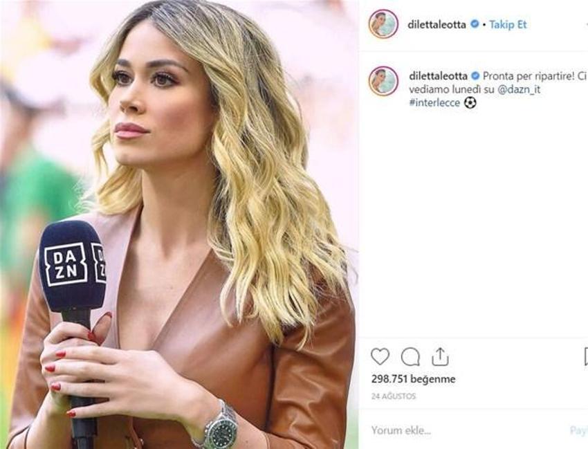Ünlü sunucu Diletta Leotta fena yakalandı