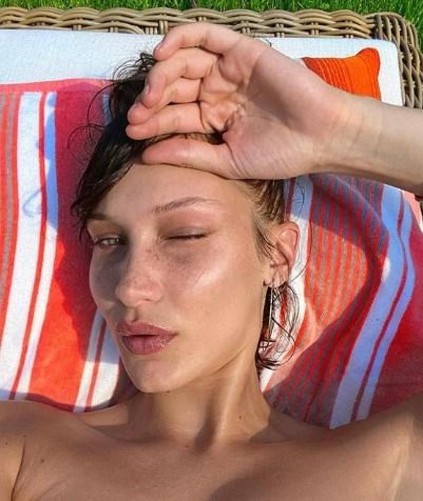 Bella Hadid'den olay paylaşım! Çıplak fotoğraf...