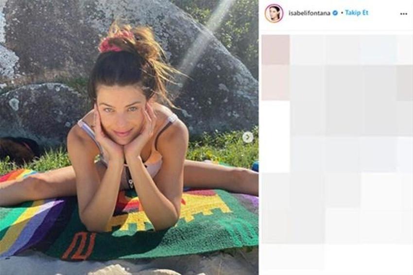 Isabeli Fontana esnekliğini sergiledi