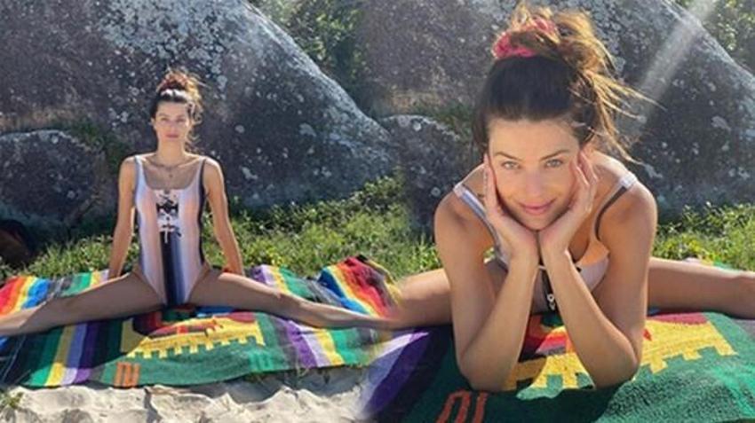 Isabeli Fontana esnekliğini sergiledi