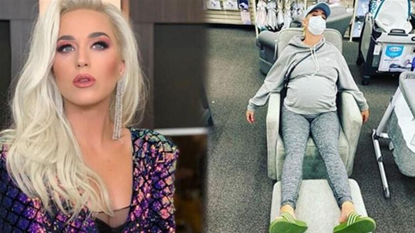 Katy Perry'nin karnı burnunda!