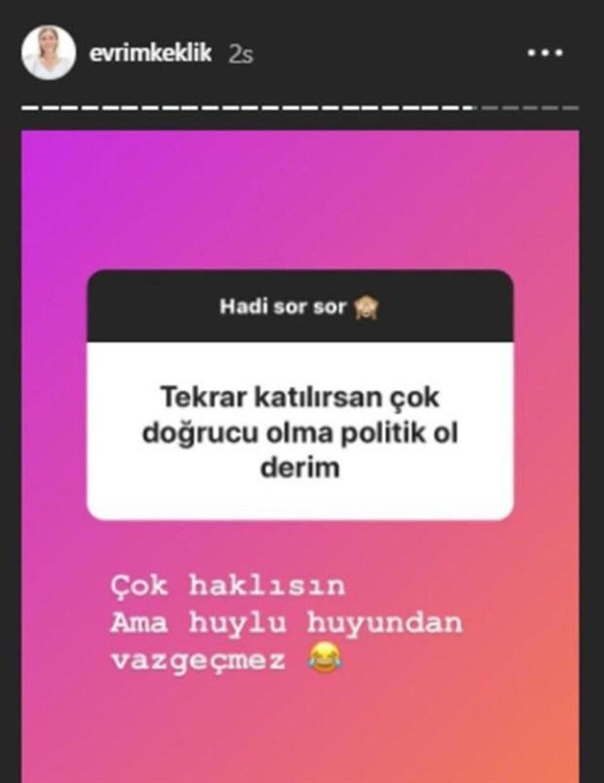 Evrim Keklik'ten Survivor All Star sorusuna cevap verdi!