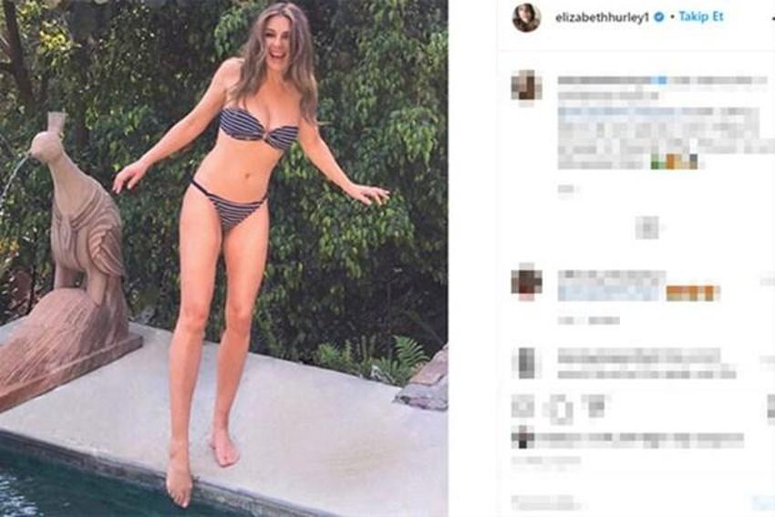 Elizabeth Hurley nerede olduğunu sır gibi saklıyor!