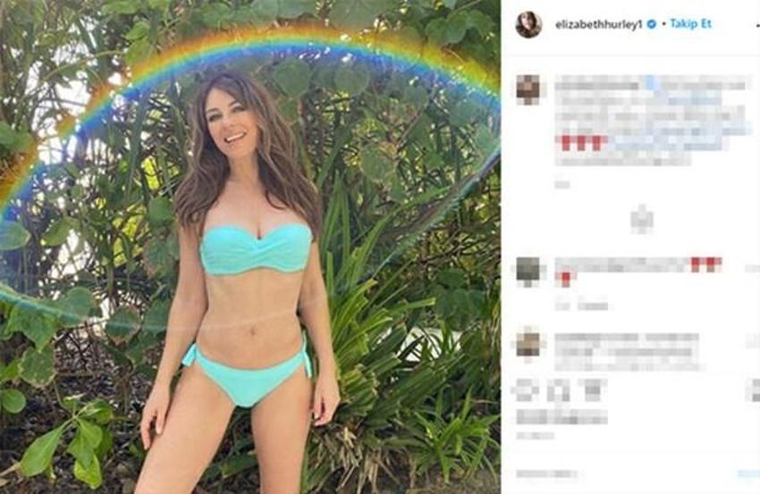 Elizabeth Hurley nerede olduğunu sır gibi saklıyor!