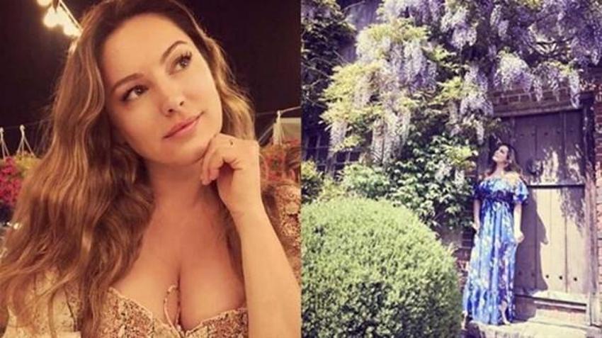 Kelly Brook her sabah defileye çıkar gibi giyiniyor
