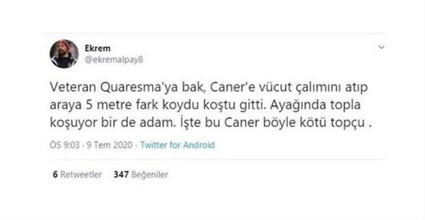 Quaresma - Caner Erkin eşleşmesi sosyal medyayı salladı!
