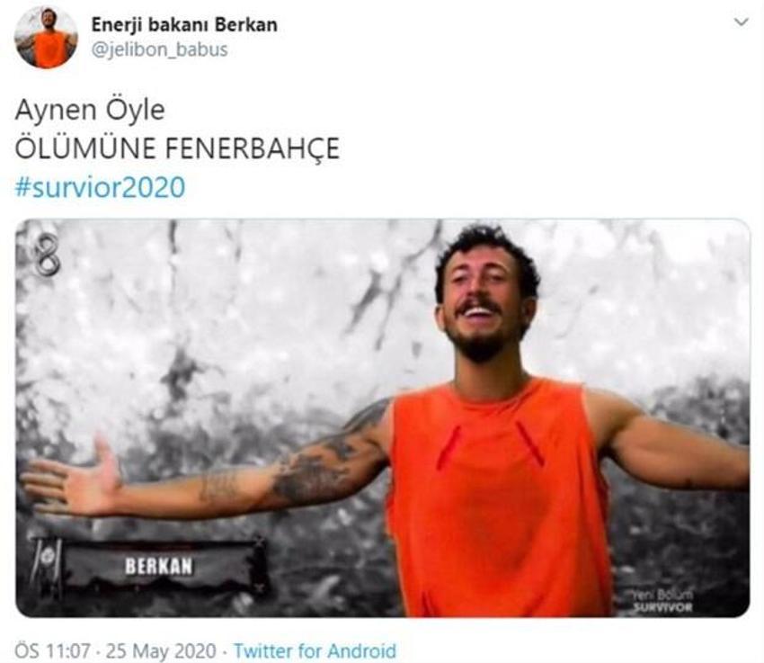Survivor Berkan verdiği cevapla geceye damga vurdu!