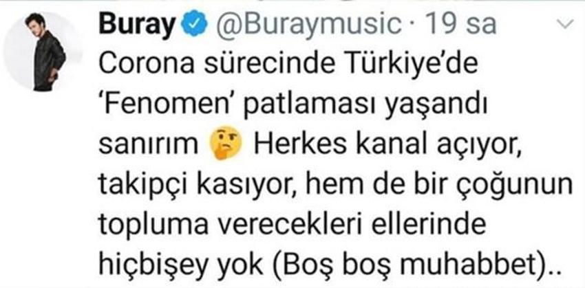 Buray isyan etti: Herkes takipçi kasıyor