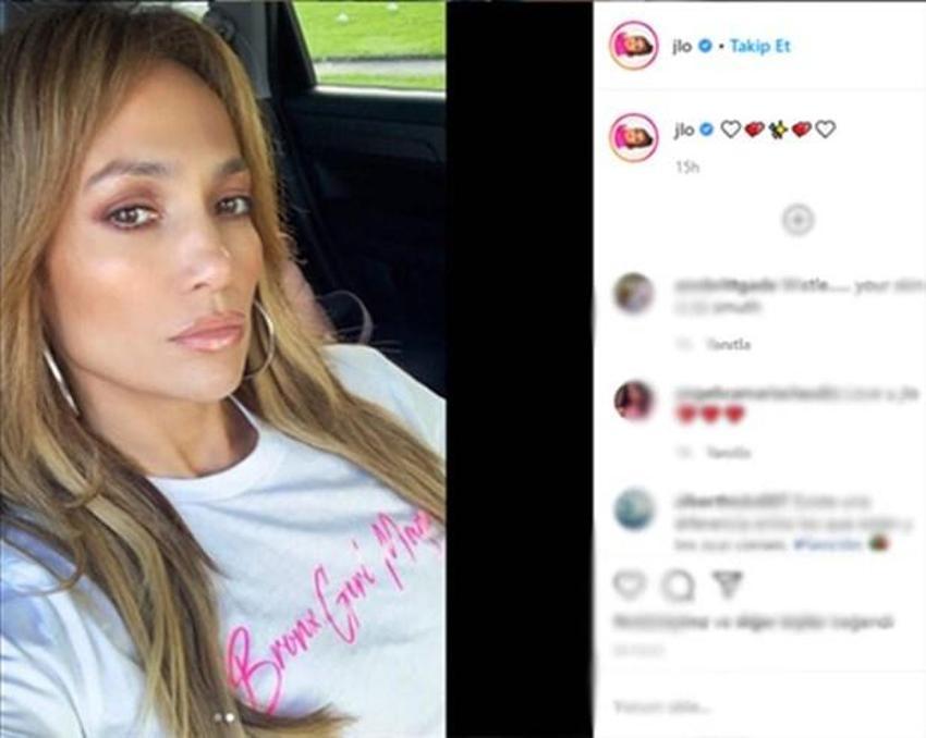 JLO korkuttu! Fotoğraftaki detay...
