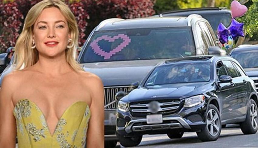 Kate Hudson'dan öpücüklü maske