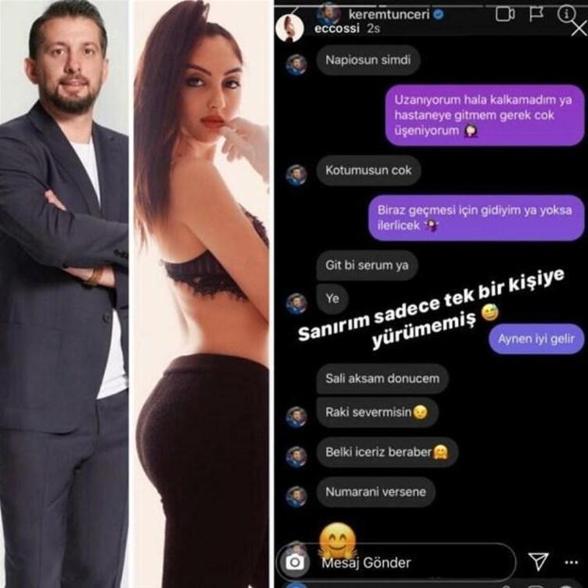 Kerem Tunçeri vazgeçmiyor! Aslı Enver'e...
