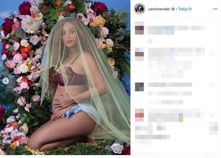 Camila Mendes Beyonce’nin hamilelik pozu ile dalga geçti