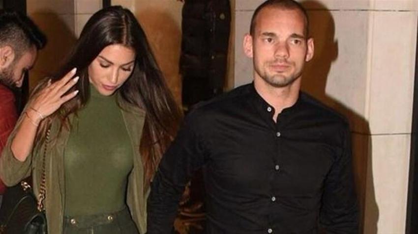 Yolanthe Cabau'dan Sneijder'e kırmızı kart!