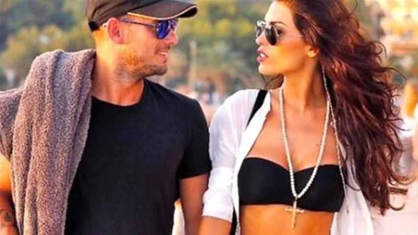 Yolanthe Cabau'dan Sneijder'e kırmızı kart!