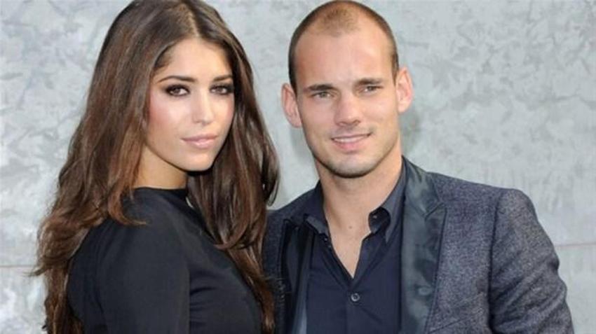 Yolanthe Cabau'dan Sneijder'e kırmızı kart!