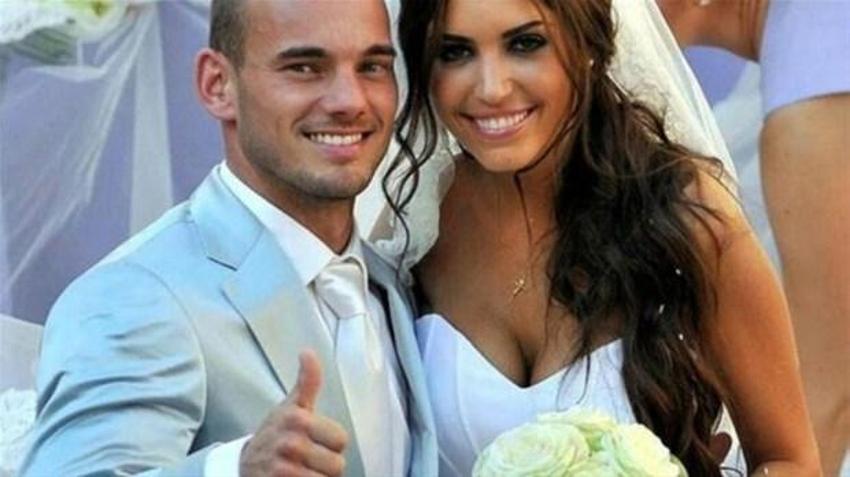 Yolanthe Cabau'dan Sneijder'e kırmızı kart!