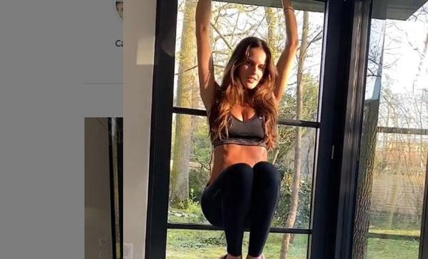 Izabel Goulart'ın karantina sporu