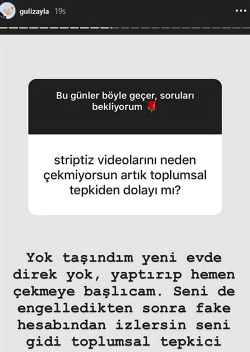 Güliz Ayla'dan 'striptiz videosu' sorusuna tepki!