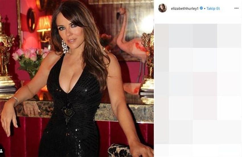 54'lük bikini yıldızı Elizabeth Hurley