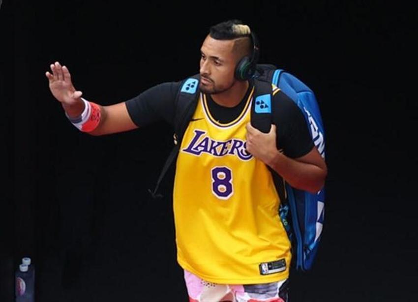 Nick Kyrgios, Nadal karşısına Kobe Bryant formasıyla çıktı!