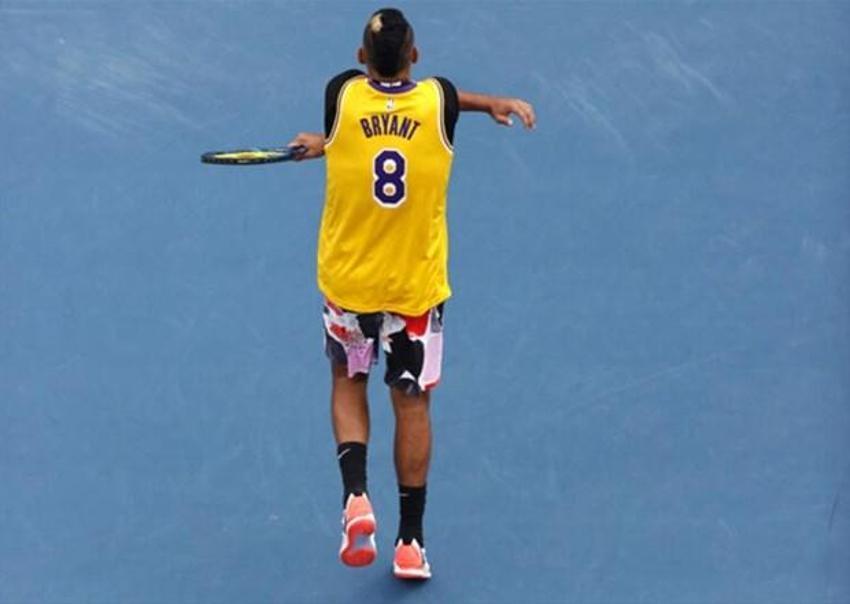 Nick Kyrgios, Nadal karşısına Kobe Bryant formasıyla çıktı!