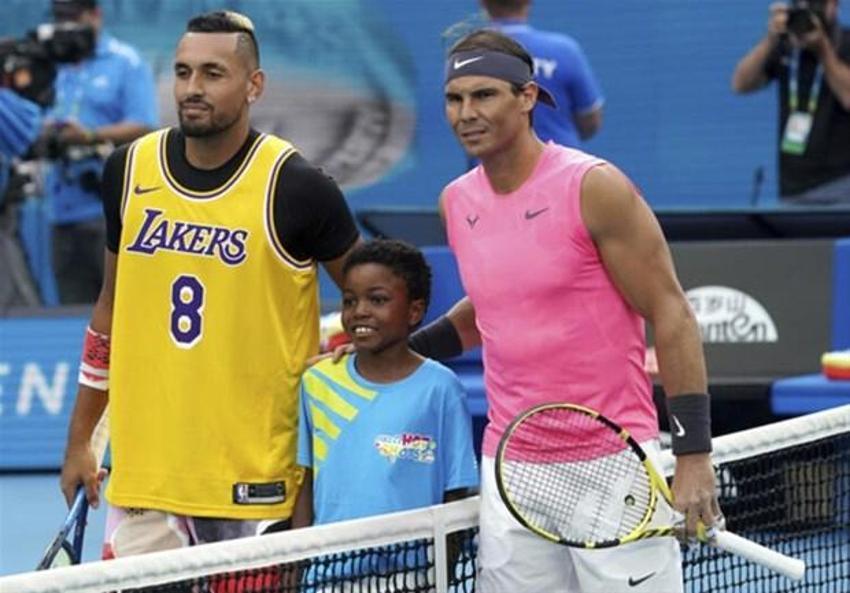 Nick Kyrgios, Nadal karşısına Kobe Bryant formasıyla çıktı!