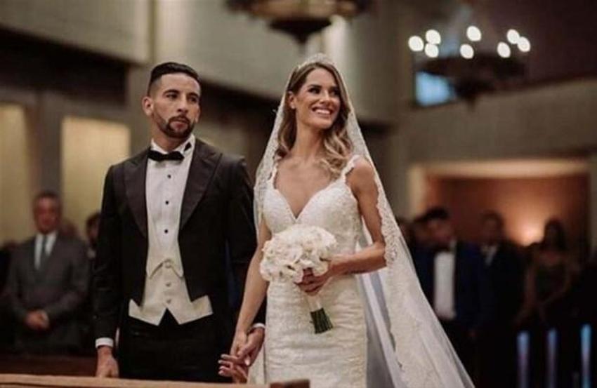 Mauricio Isla, çocuğunun annesi Gala Caldirola ile evlendi