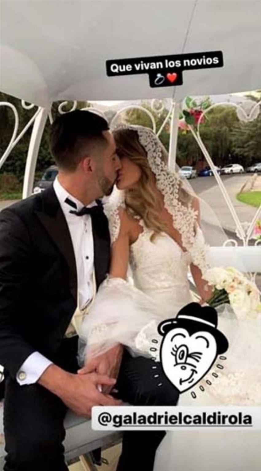 Mauricio Isla, çocuğunun annesi Gala Caldirola ile evlendi