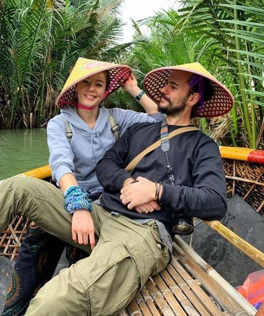Burcu Biricik ve eşi Emre Yetkin Vietnam'da aşk tazeliyor