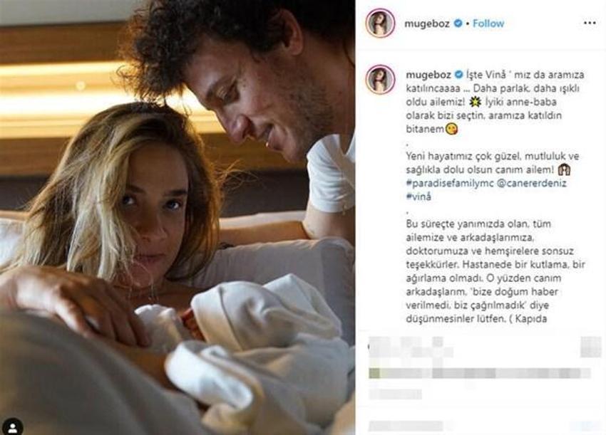 Müge Boz kızı Vina'yı paylaştı!