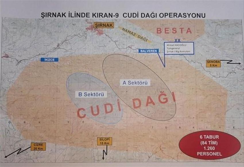 Şırnak'ta "Kıran-9 Cudi Dağı", Hakkari'de "Kıran-10 Kazan Vadisi" operasyonları!
