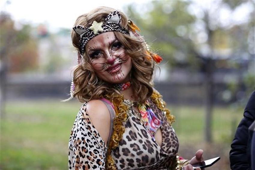 Central Park'ta bal kabaklarından ilginç şekiller
