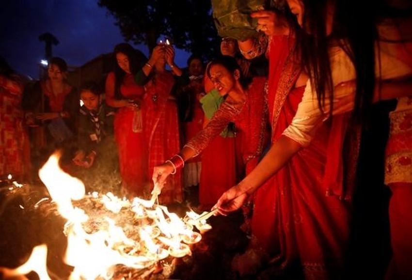 Katmandu'da renkli görüntüler