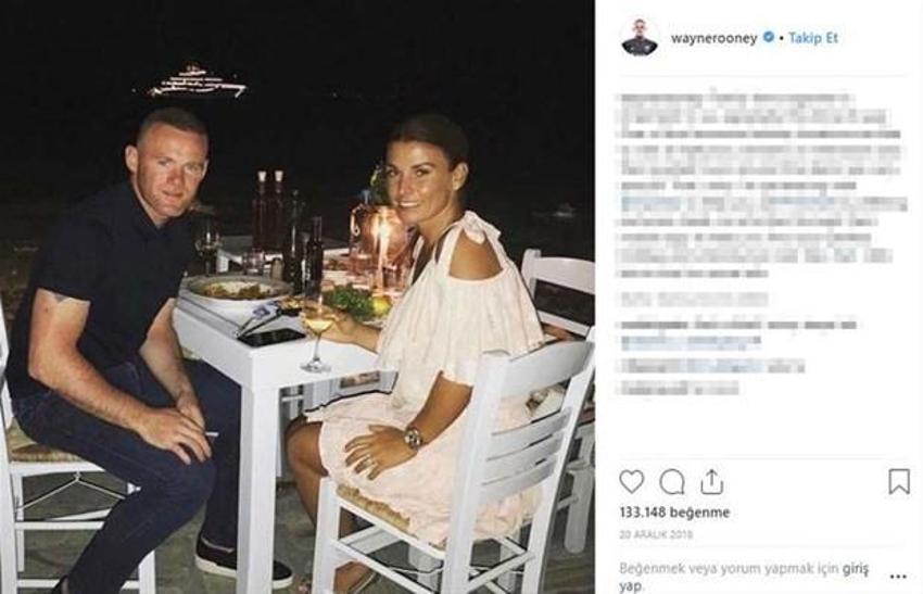 Wayne Rooney şimdi yandı